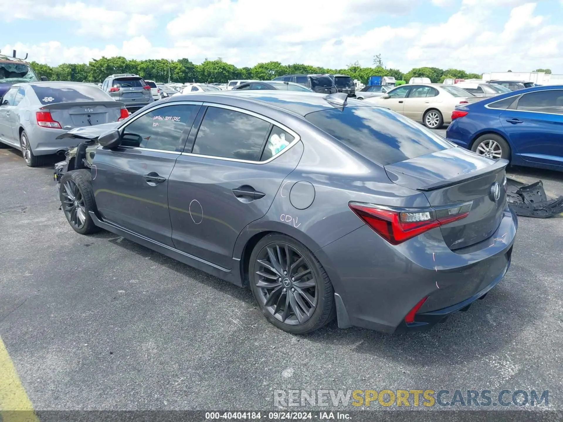 3 fotografías del automóvil dañado 19UDE2F8XKA003403 ACURA ILX 2019