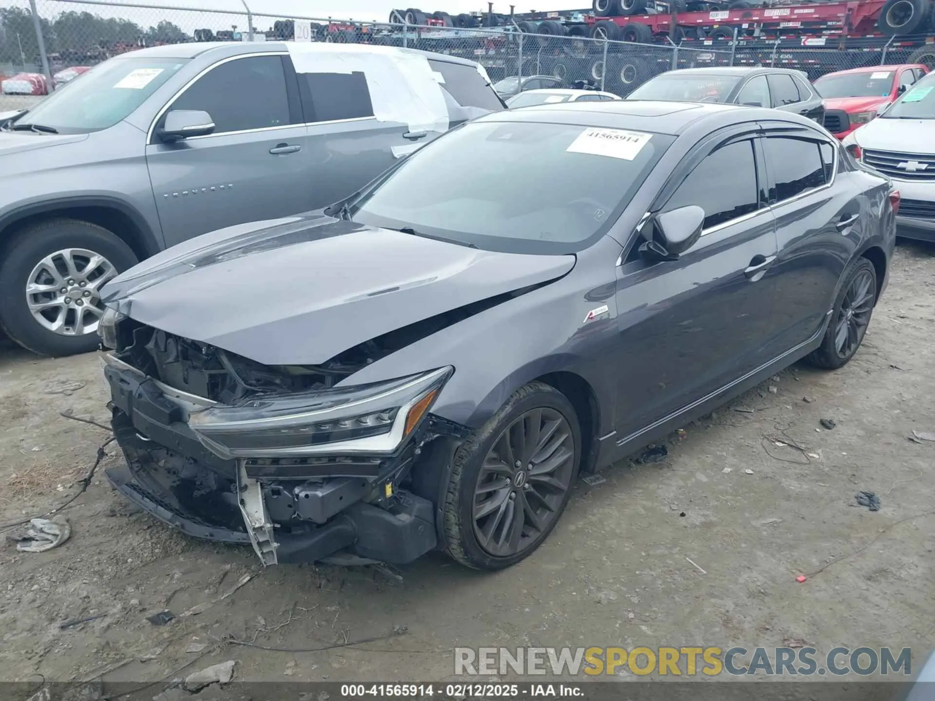 2 fotografías del automóvil dañado 19UDE2F8XKA003563 ACURA ILX 2019
