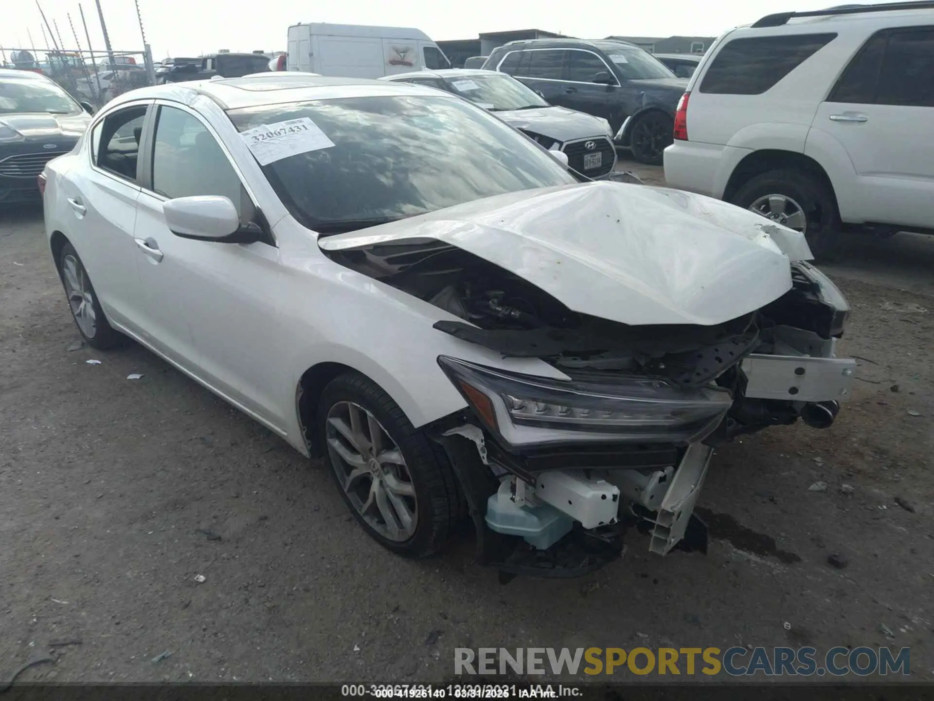 1 fotografías del automóvil dañado 19UDE2F33LA003250 ACURA ILX 2020