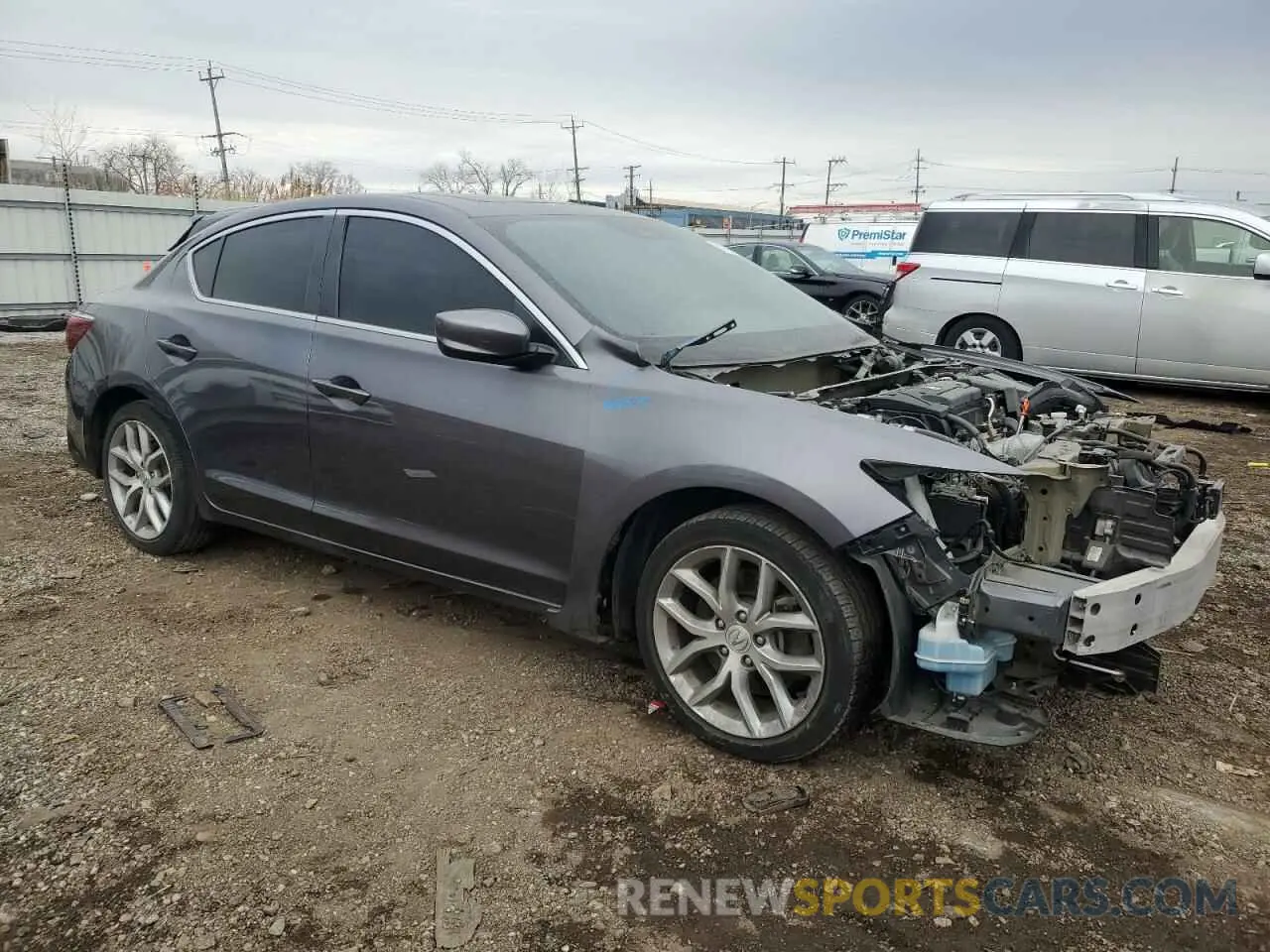 4 fotografías del automóvil dañado 19UDE2F35LA005453 ACURA ILX 2020