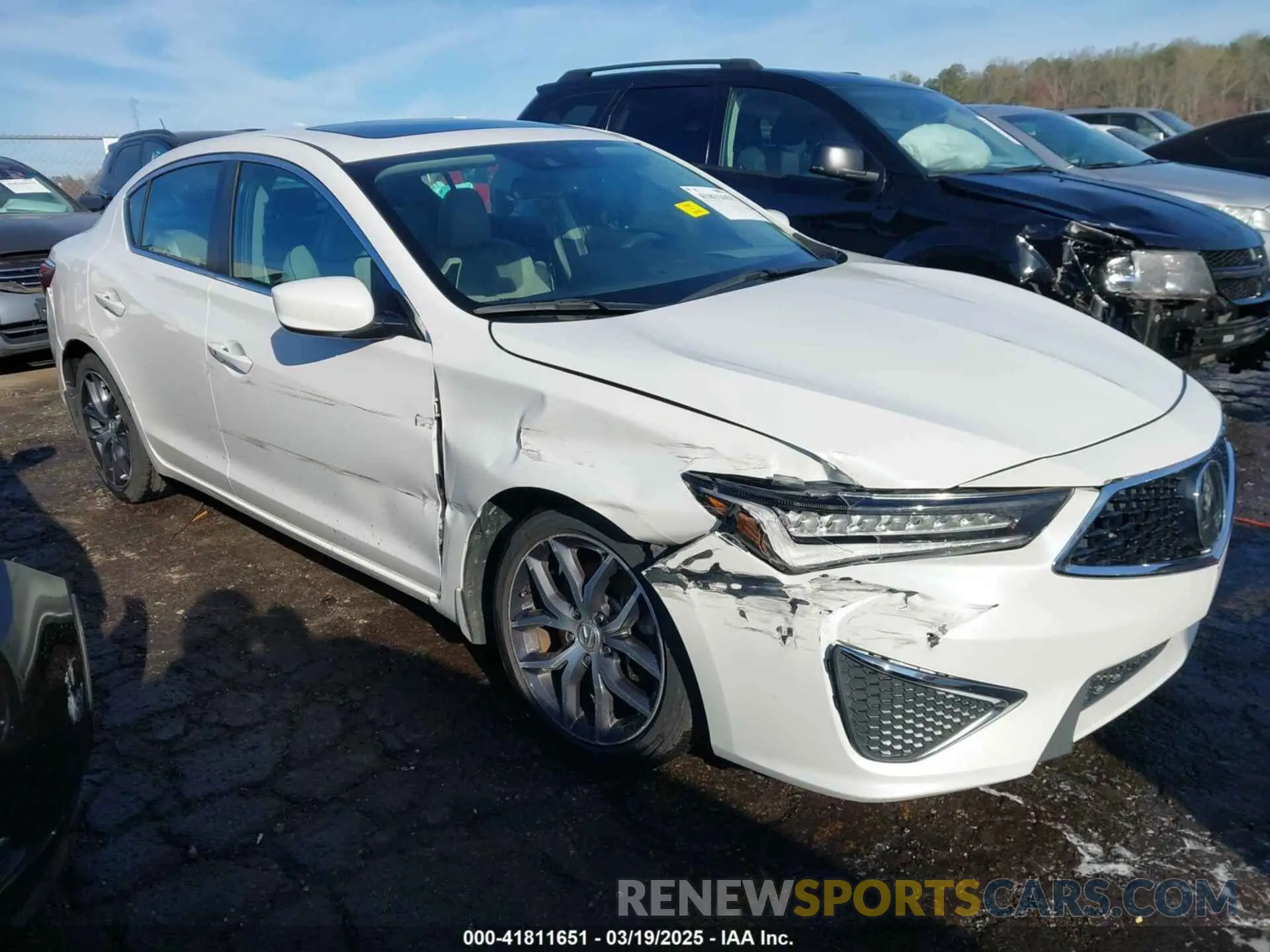 1 fotografías del automóvil dañado 19UDE2F77LA012987 ACURA ILX 2020