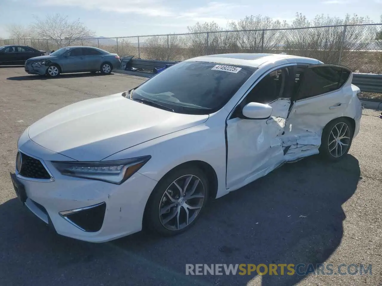 1 fotografías del automóvil dañado 19UDE2F79LA010268 ACURA ILX 2020