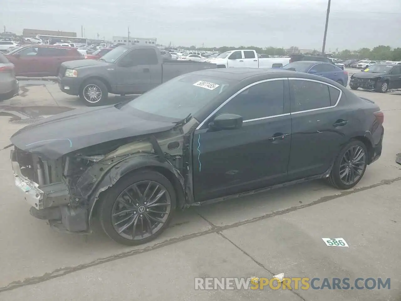 1 fotografías del automóvil dañado 19UDE2F80LA002777 ACURA ILX 2020