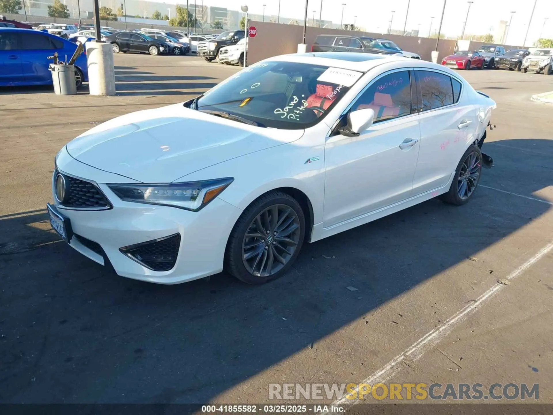 2 fotografías del automóvil dañado 19UDE2F80LA009275 ACURA ILX 2020