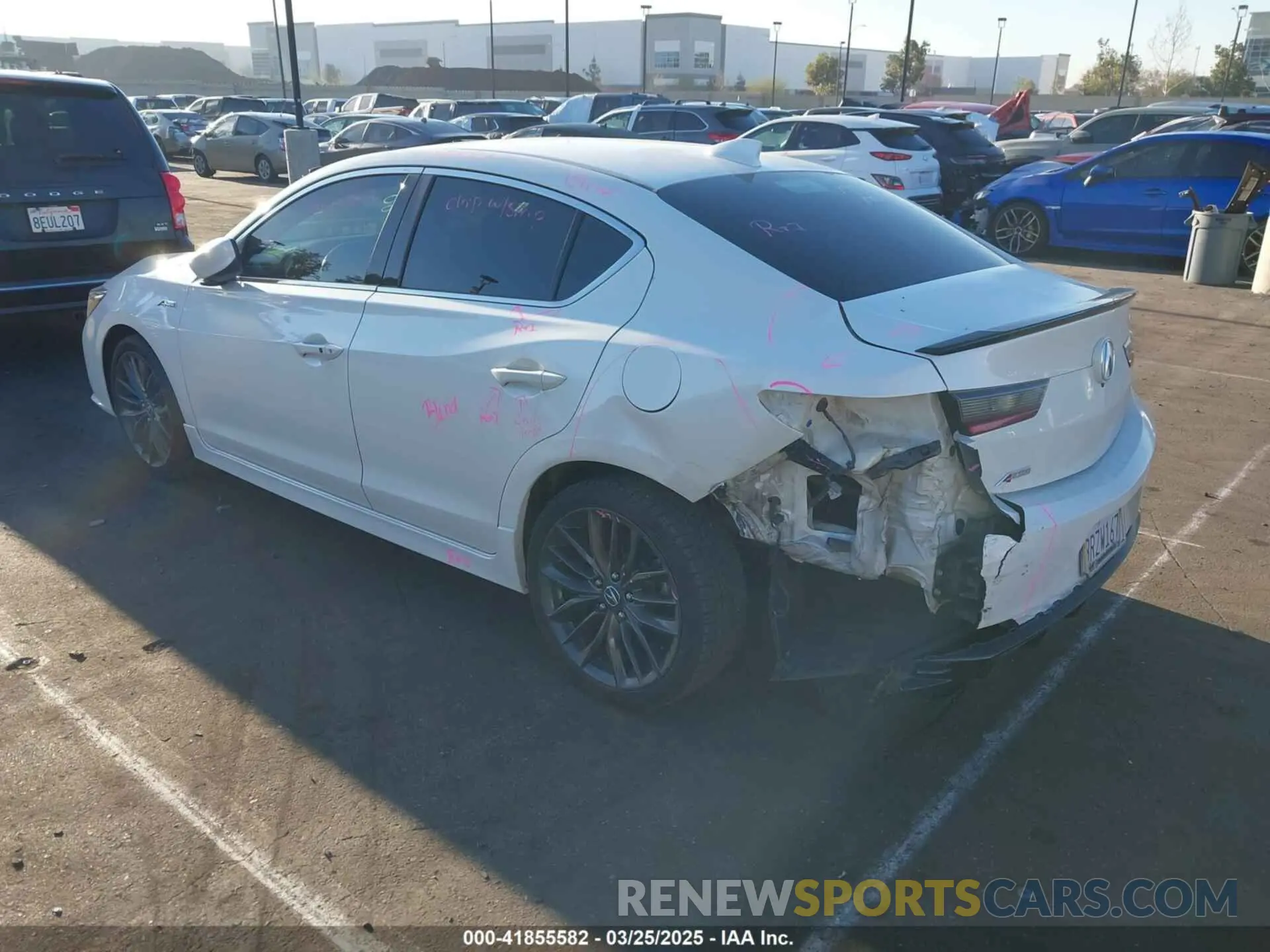 3 fotografías del automóvil dañado 19UDE2F80LA009275 ACURA ILX 2020