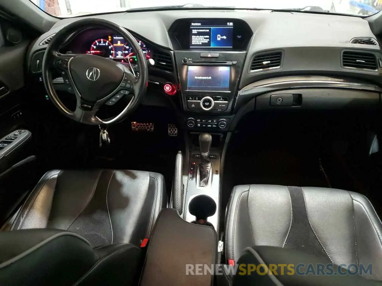 8 fotografías del automóvil dañado 19UDE2F83LA007424 ACURA ILX 2020