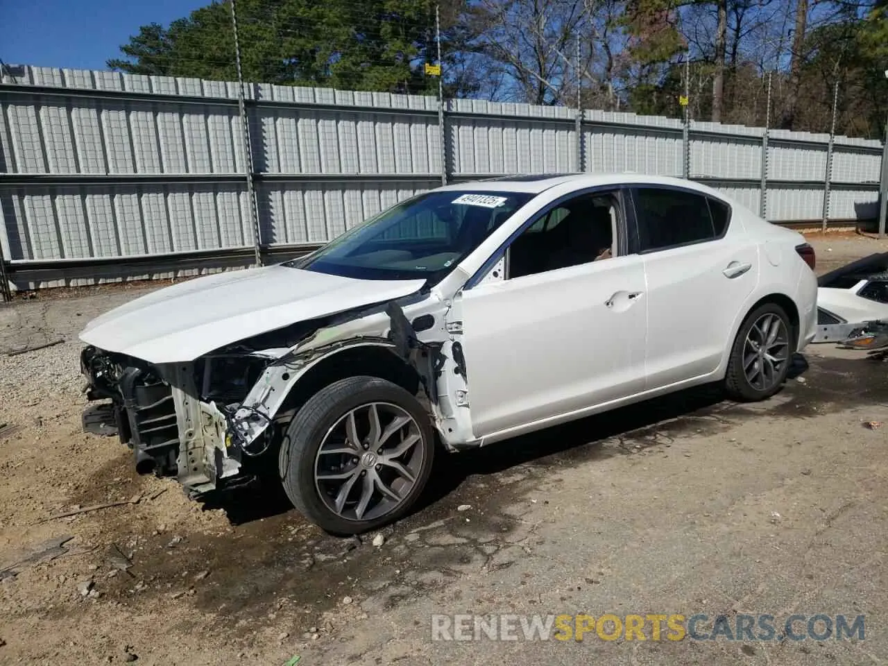 1 fotografías del automóvil dañado 19UDE2F74MA001124 ACURA ILX 2021