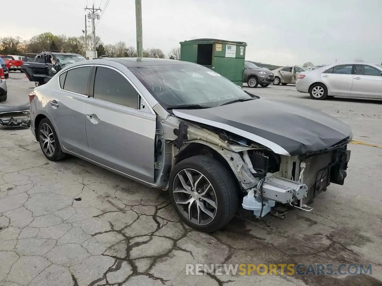 4 fotografías del automóvil dañado 19UDE2F74MA003343 ACURA ILX 2021