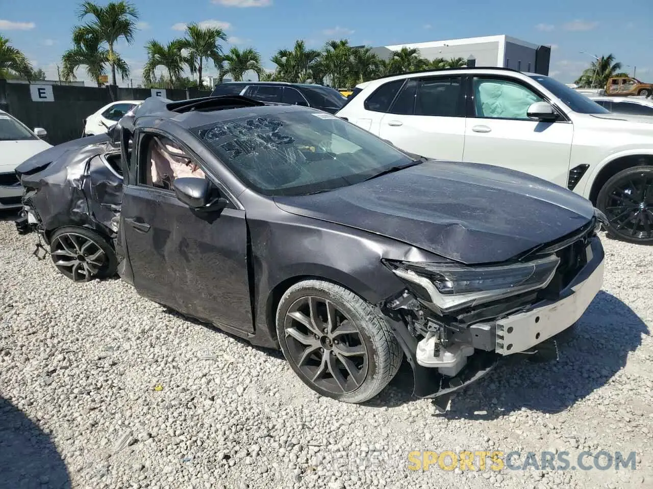 4 fotografías del automóvil dañado 19UDE2F76MA003618 ACURA ILX 2021
