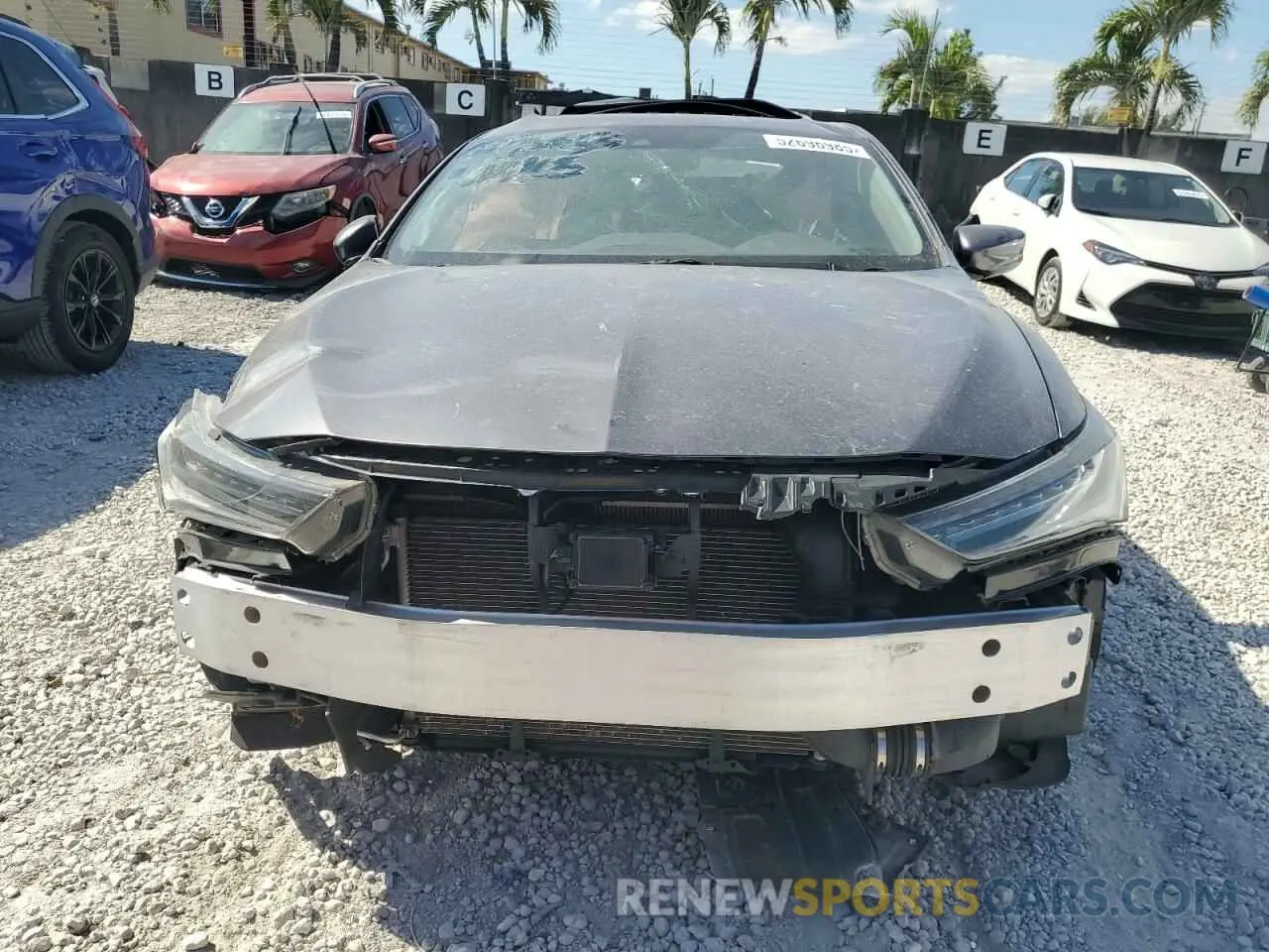 5 fotografías del automóvil dañado 19UDE2F76MA003618 ACURA ILX 2021