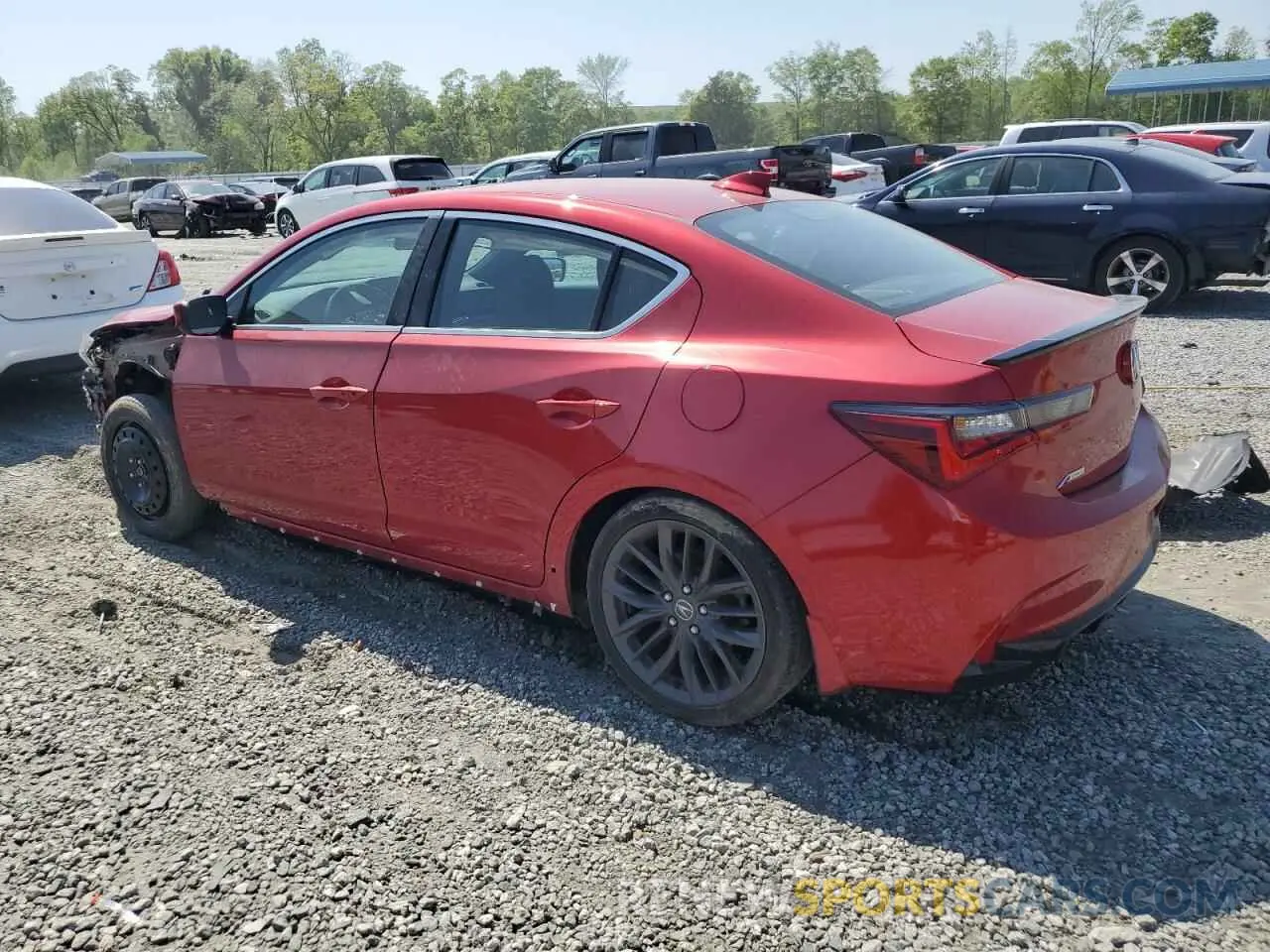 2 fotografías del automóvil dañado 19UDE2F86MA007659 ACURA ILX 2021