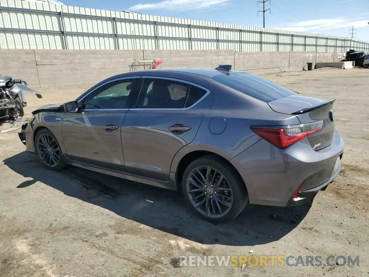 2 fotografías del automóvil dañado 19UDE2F87MA007637 ACURA ILX 2021