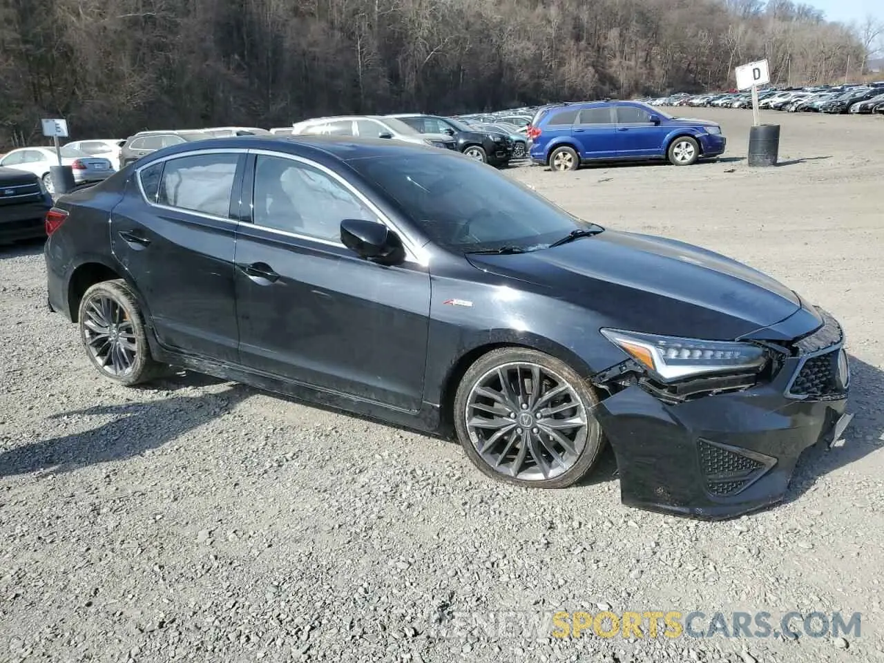 4 fotografías del automóvil dañado 19UDE2F88MA000244 ACURA ILX 2021