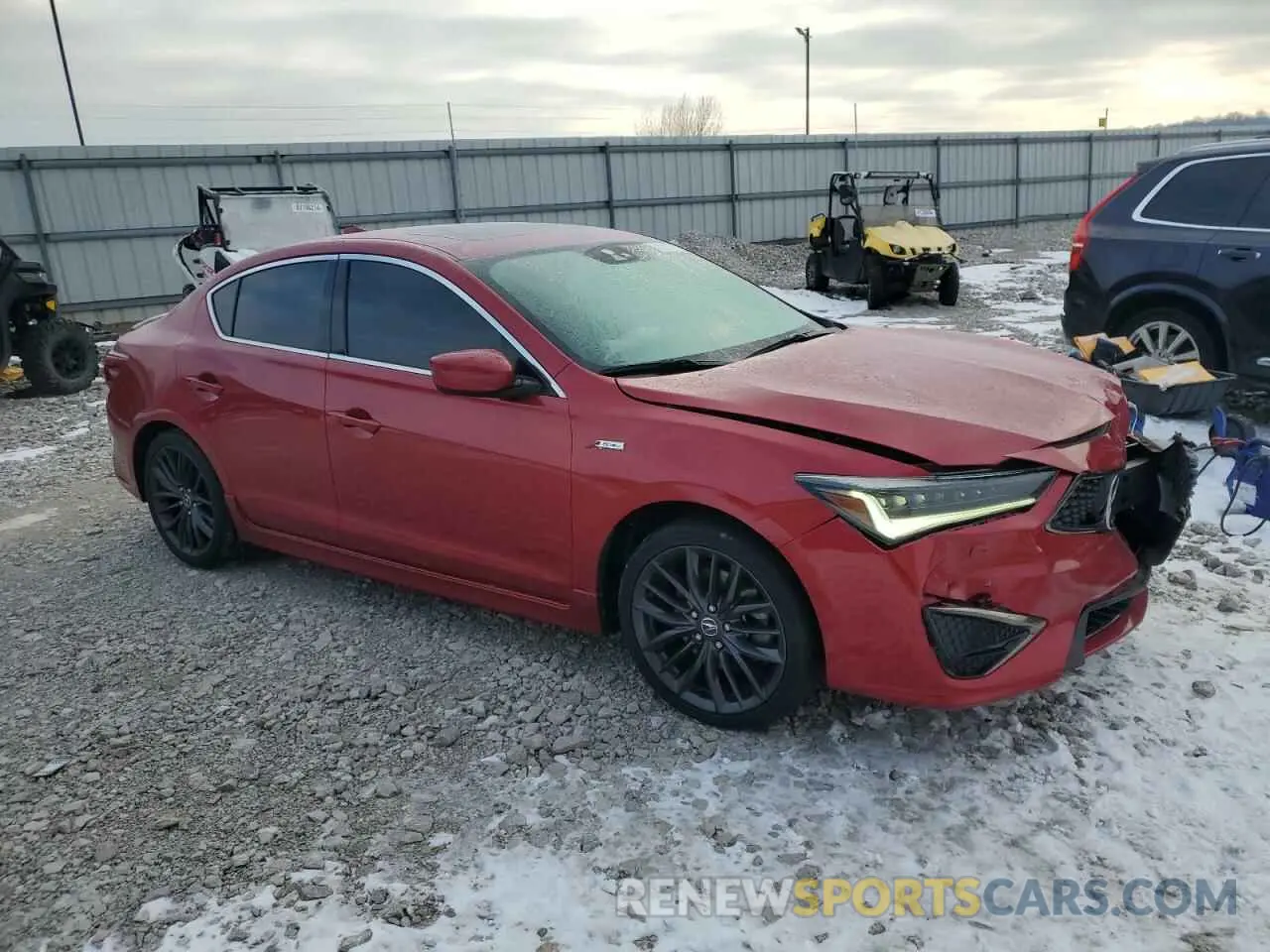 4 fotografías del automóvil dañado 19UDE2F88MA010904 ACURA ILX 2021