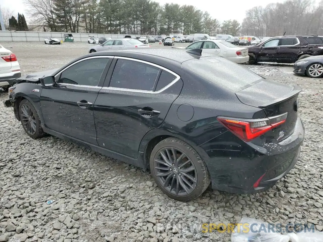 2 fotografías del automóvil dañado 19UDE2F8XMA000567 ACURA ILX 2021