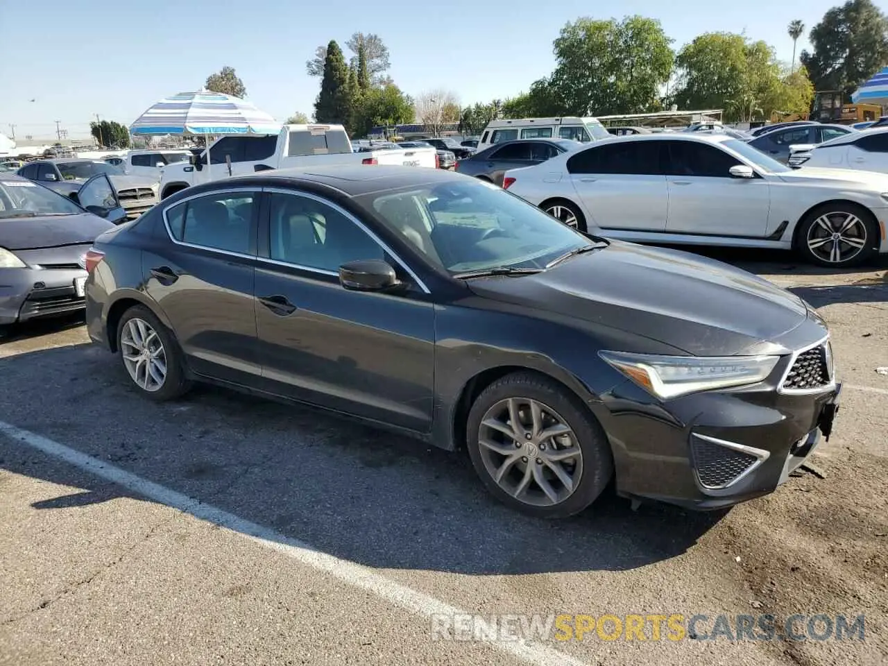 4 fotografías del automóvil dañado 19UDE2F37NA002511 ACURA ILX 2022