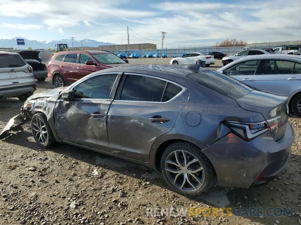 2 fotografías del automóvil dañado 19UDE2F75NA000811 ACURA ILX 2022