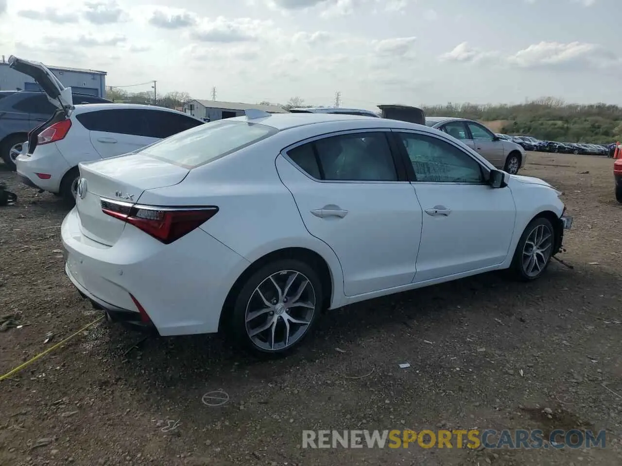 3 fotografías del automóvil dañado 19UDE2F79NA003002 ACURA ILX 2022