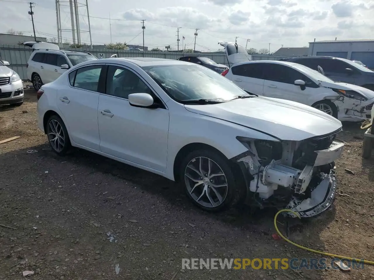 4 fotografías del automóvil dañado 19UDE2F79NA003002 ACURA ILX 2022