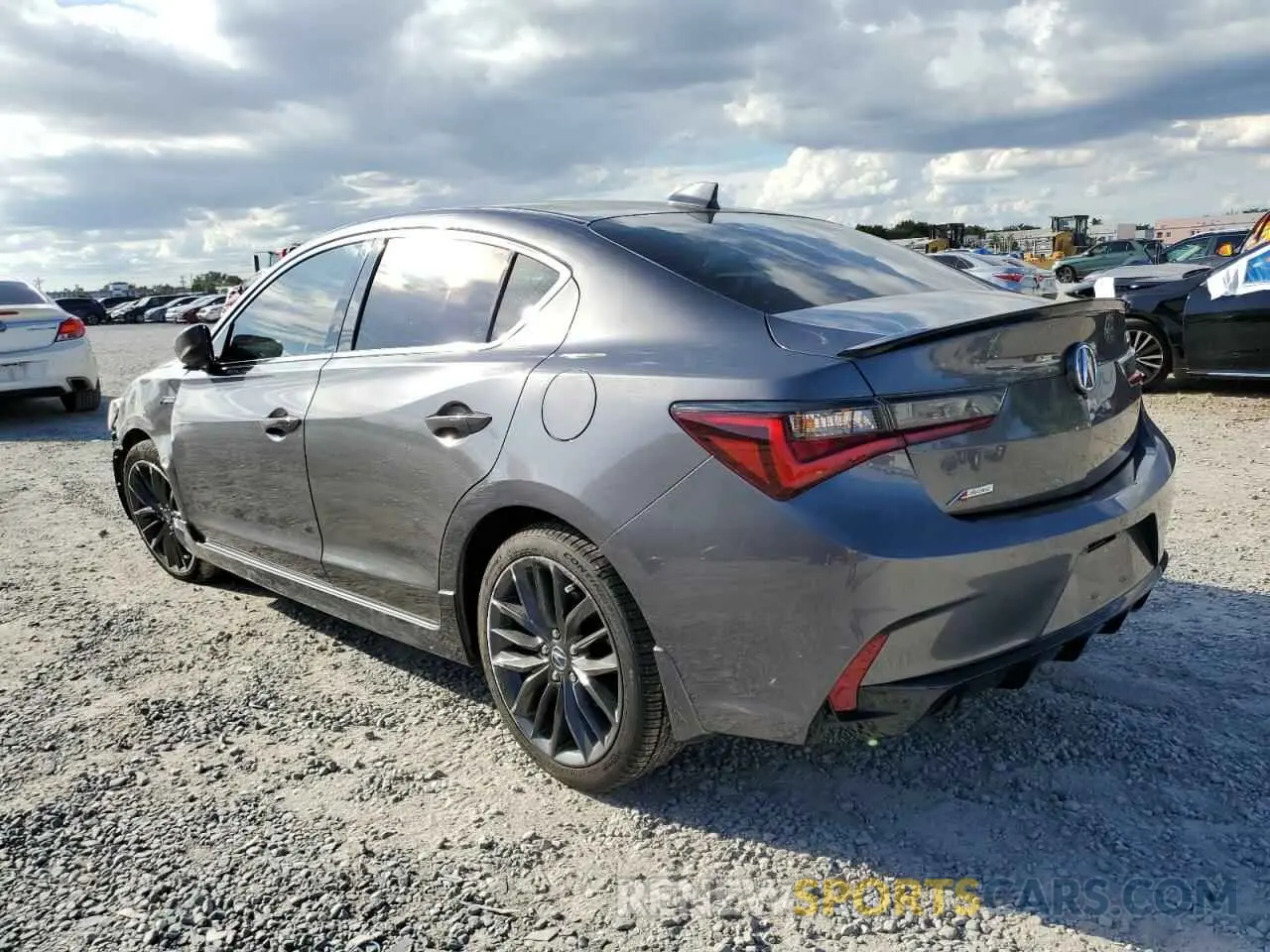 2 fotografías del automóvil dañado 19UDE2F81NA005836 ACURA ILX 2022