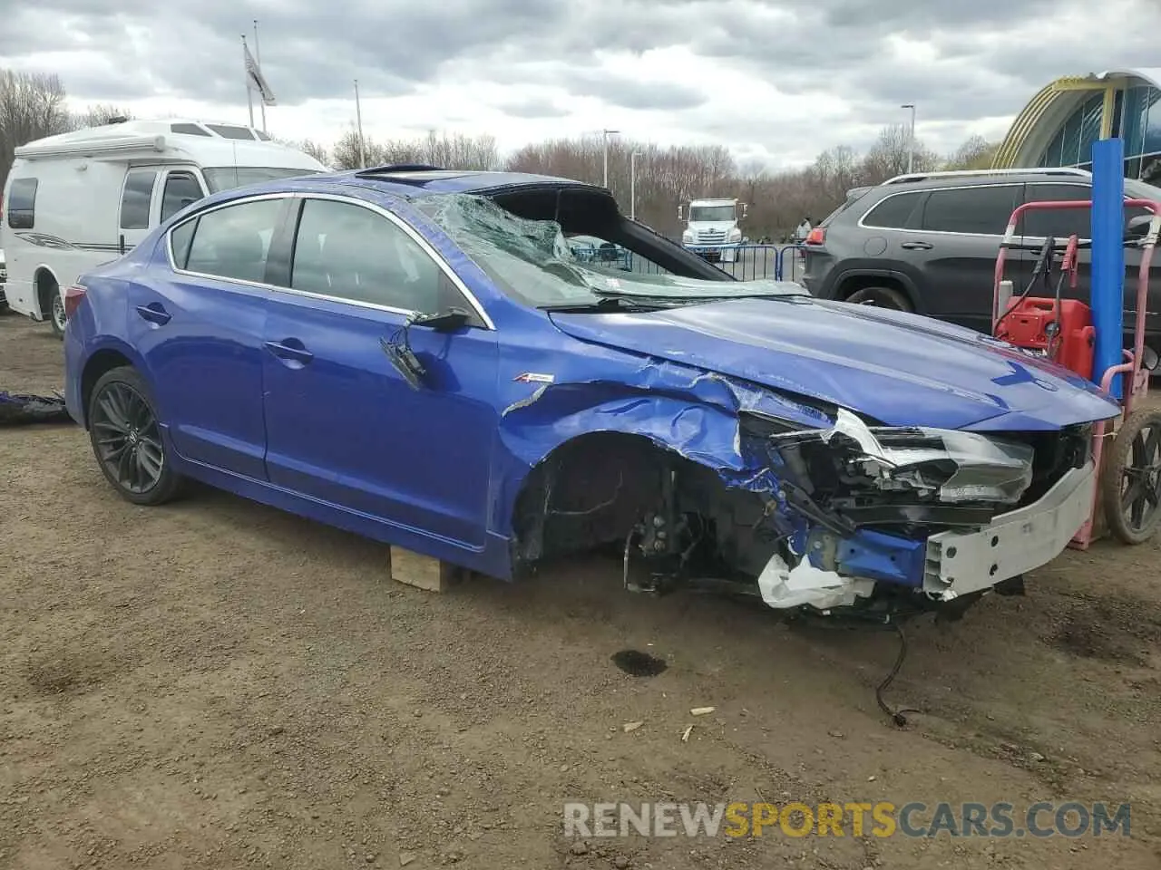 4 fotografías del automóvil dañado 19UDE2F84NA002607 ACURA ILX 2022