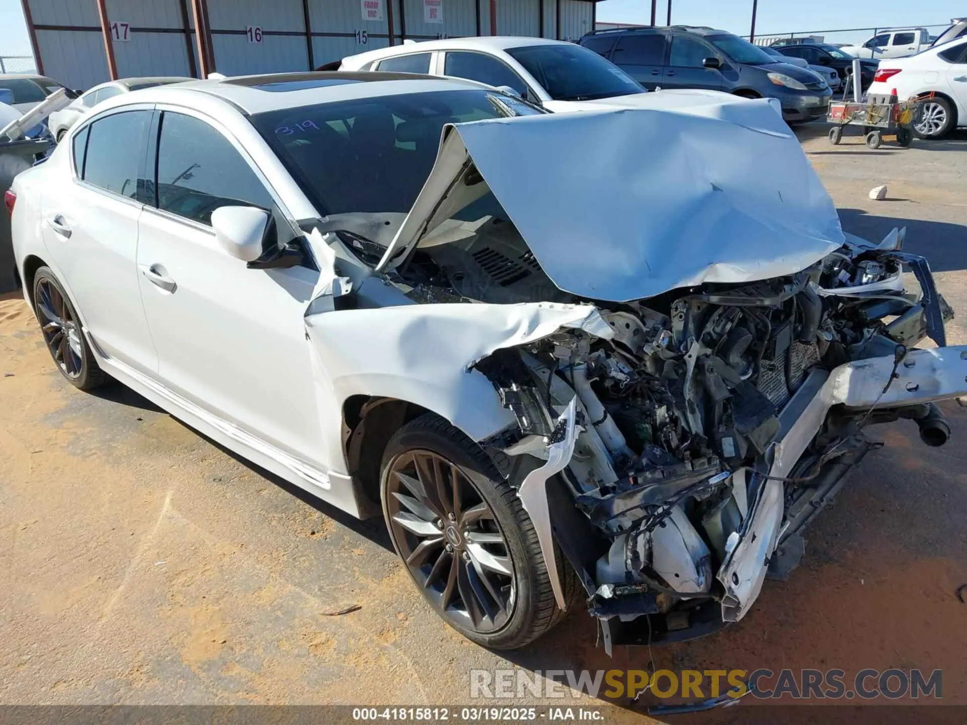 1 fotografías del automóvil dañado 19UDE2F86NA000020 ACURA ILX 2022