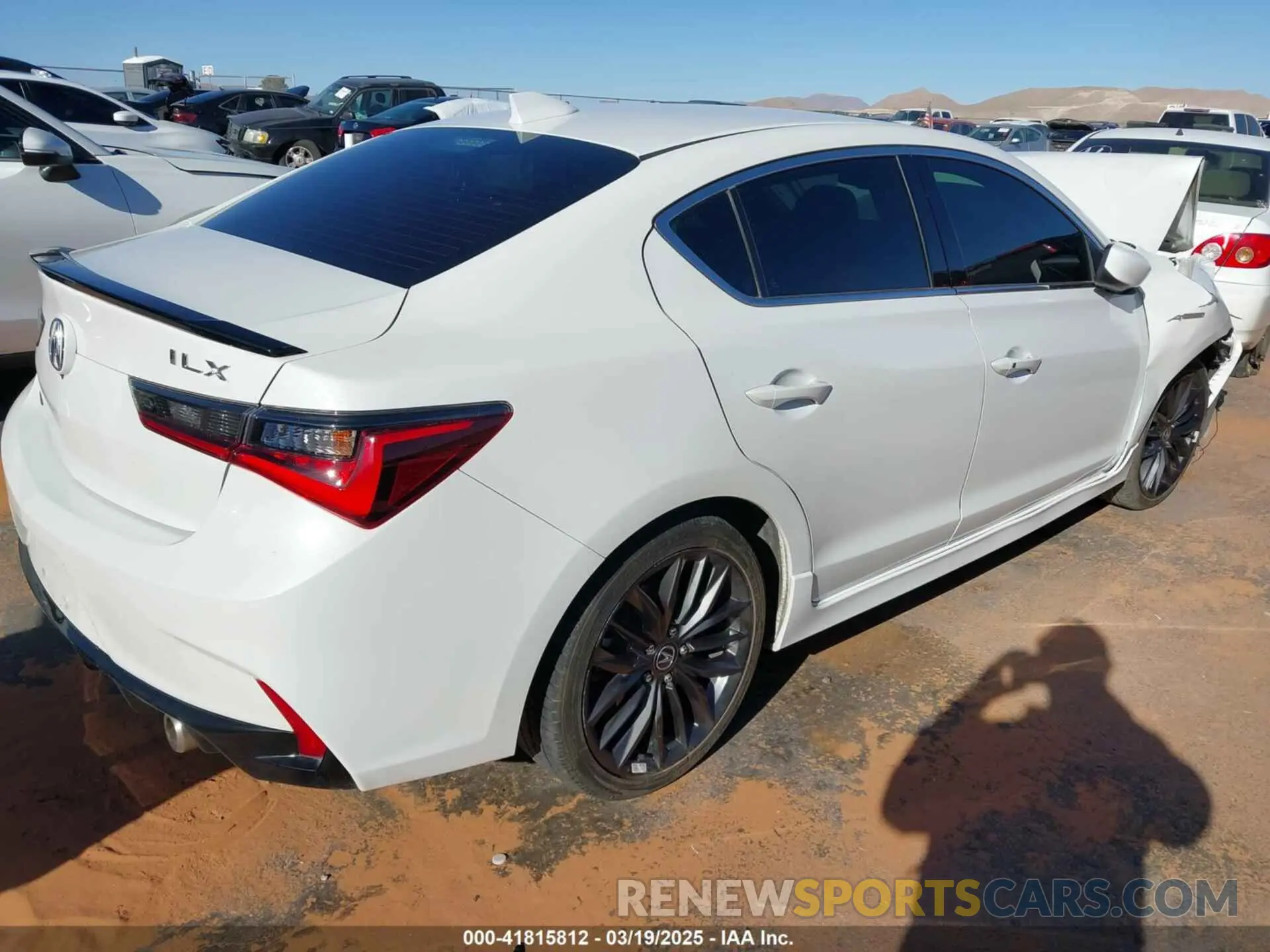 4 fotografías del automóvil dañado 19UDE2F86NA000020 ACURA ILX 2022