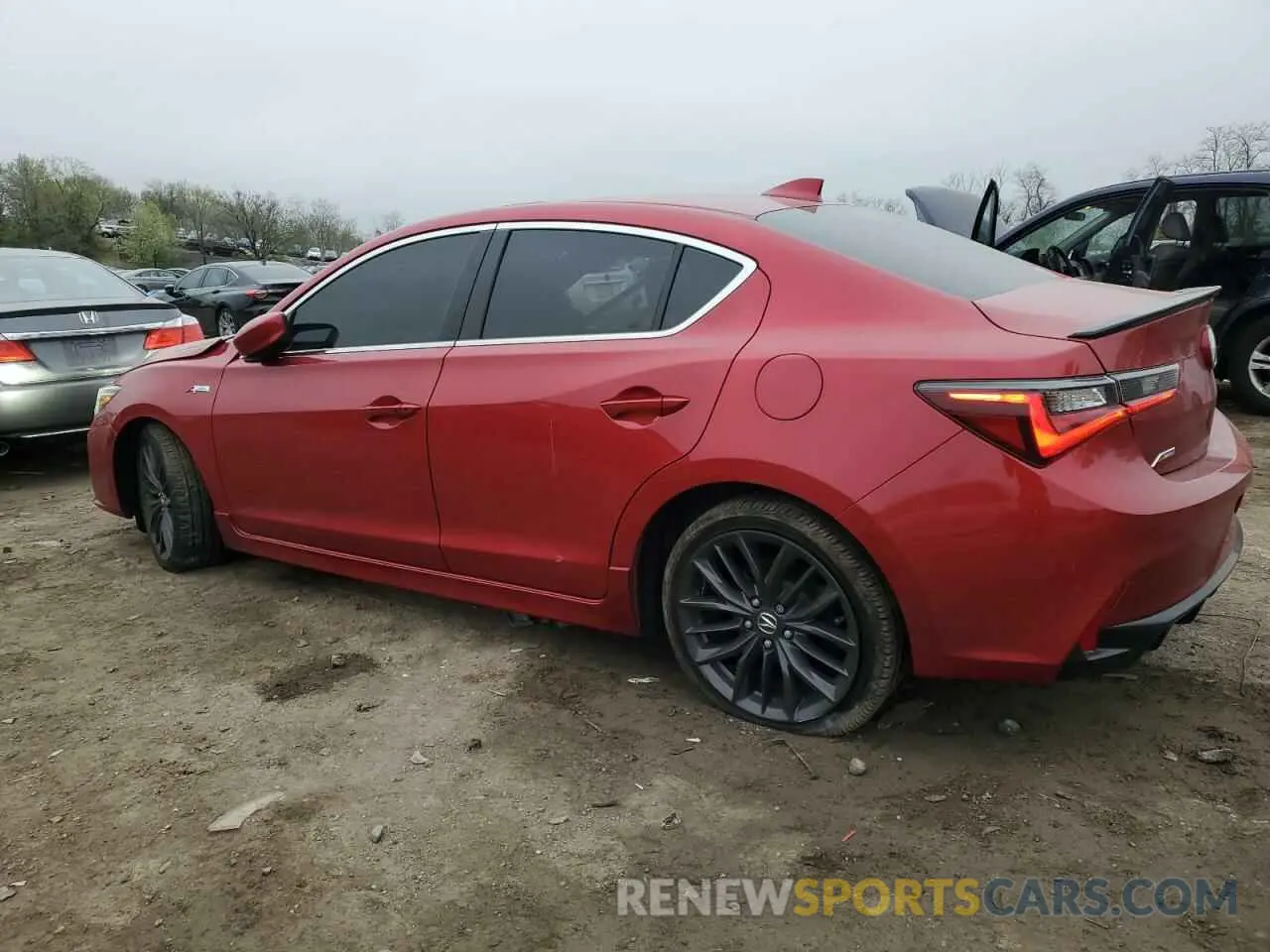 2 fotografías del automóvil dañado 19UDE2F86NA000339 ACURA ILX 2022