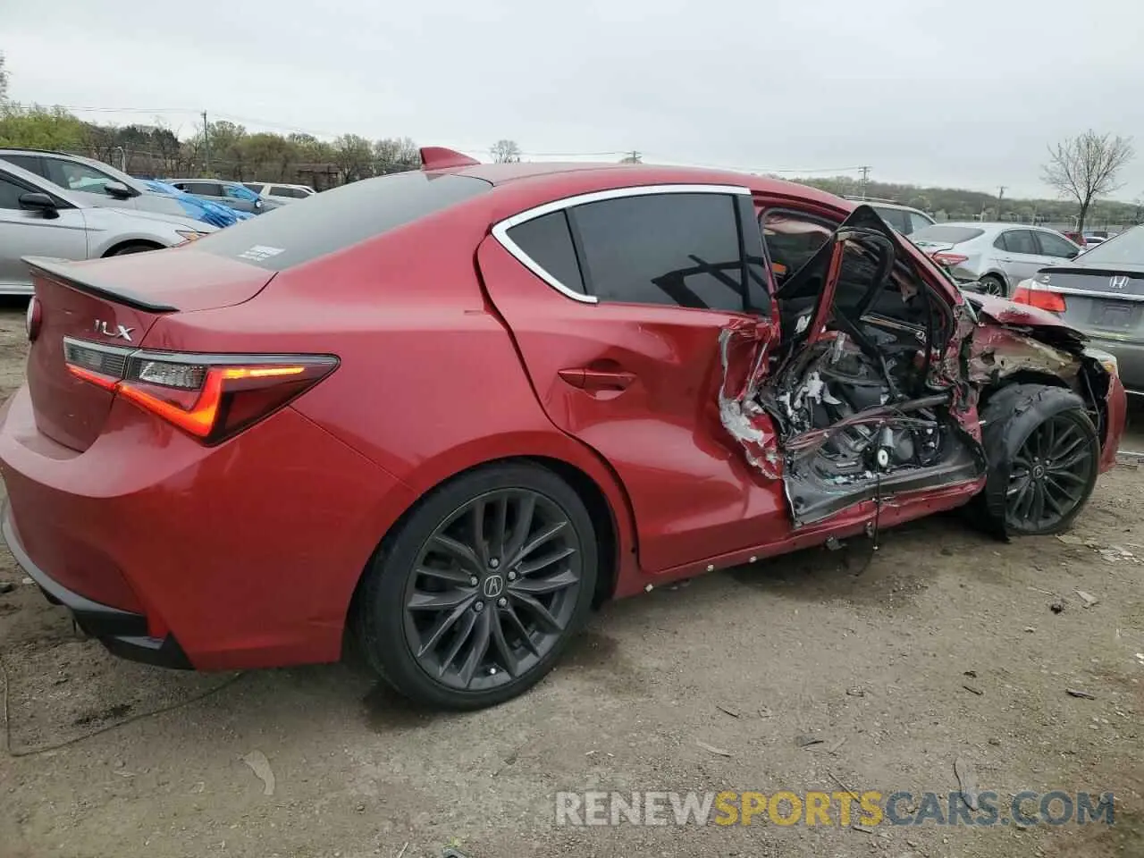 3 fotografías del automóvil dañado 19UDE2F86NA000339 ACURA ILX 2022