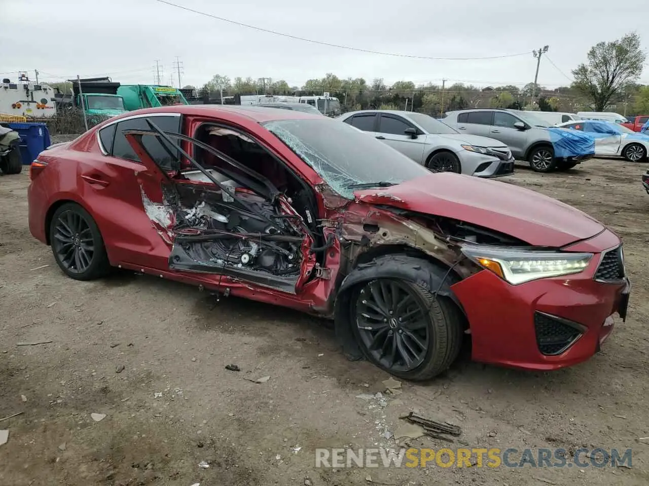 4 fotografías del automóvil dañado 19UDE2F86NA000339 ACURA ILX 2022