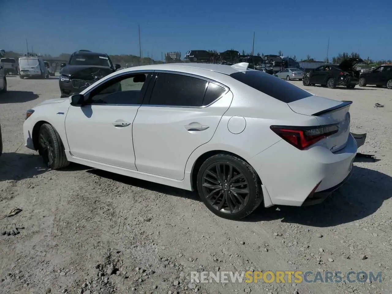 2 fotografías del automóvil dañado 19UDE2F86NA005122 ACURA ILX 2022