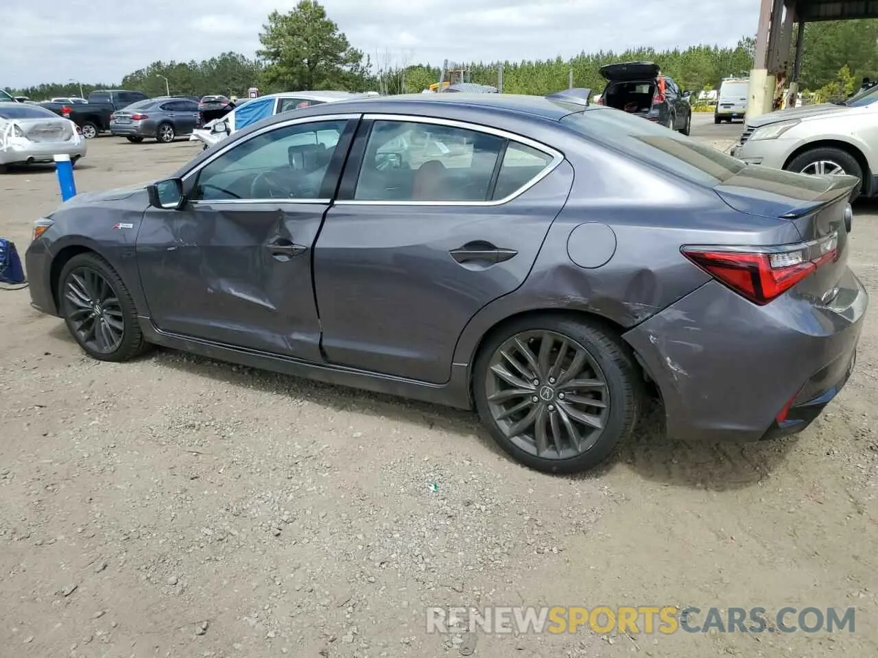 2 fotografías del automóvil dañado 19UDE2F86NA008750 ACURA ILX 2022