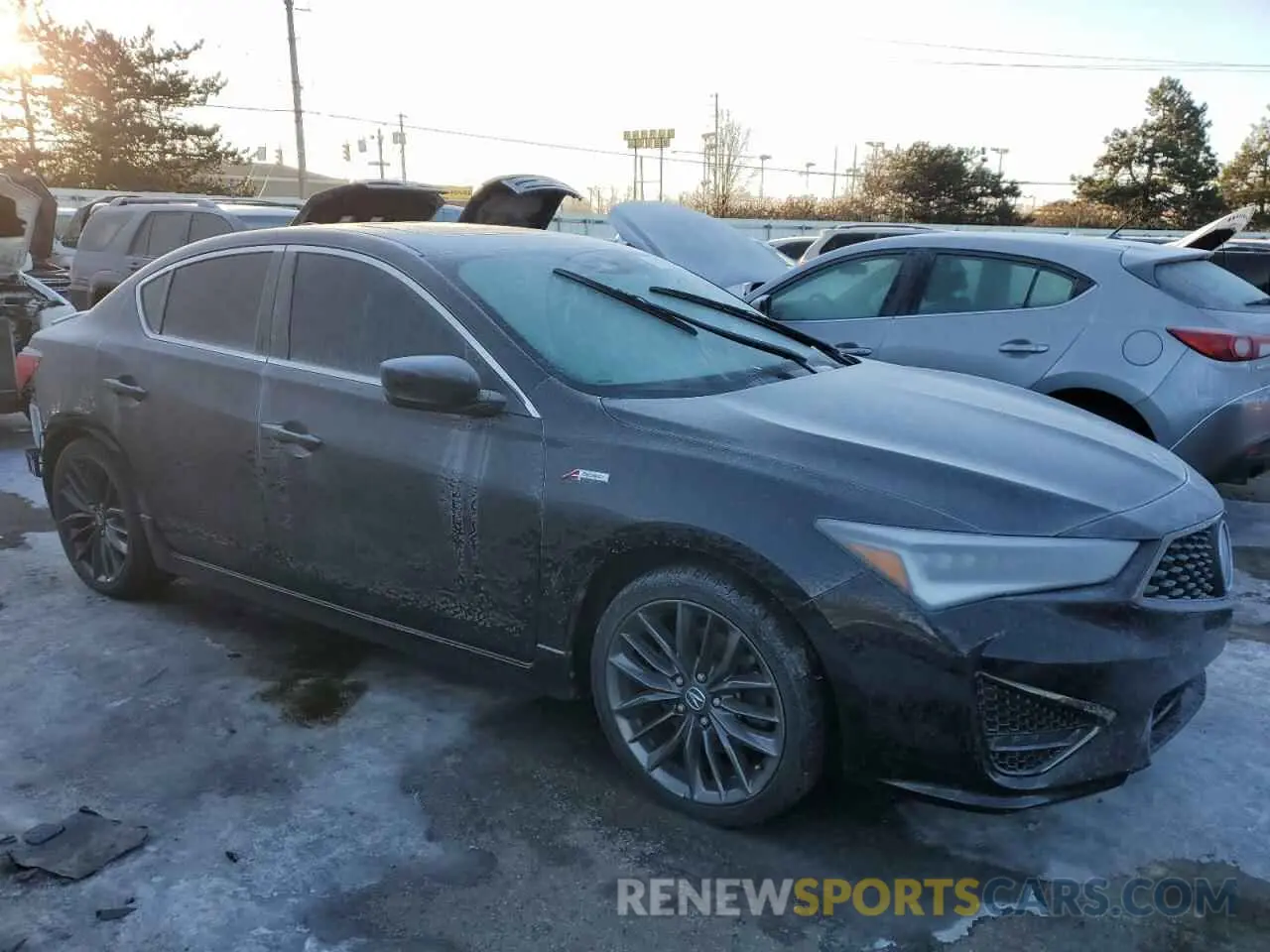 4 fotografías del automóvil dañado 19UDE2F8XNA002370 ACURA ILX 2022