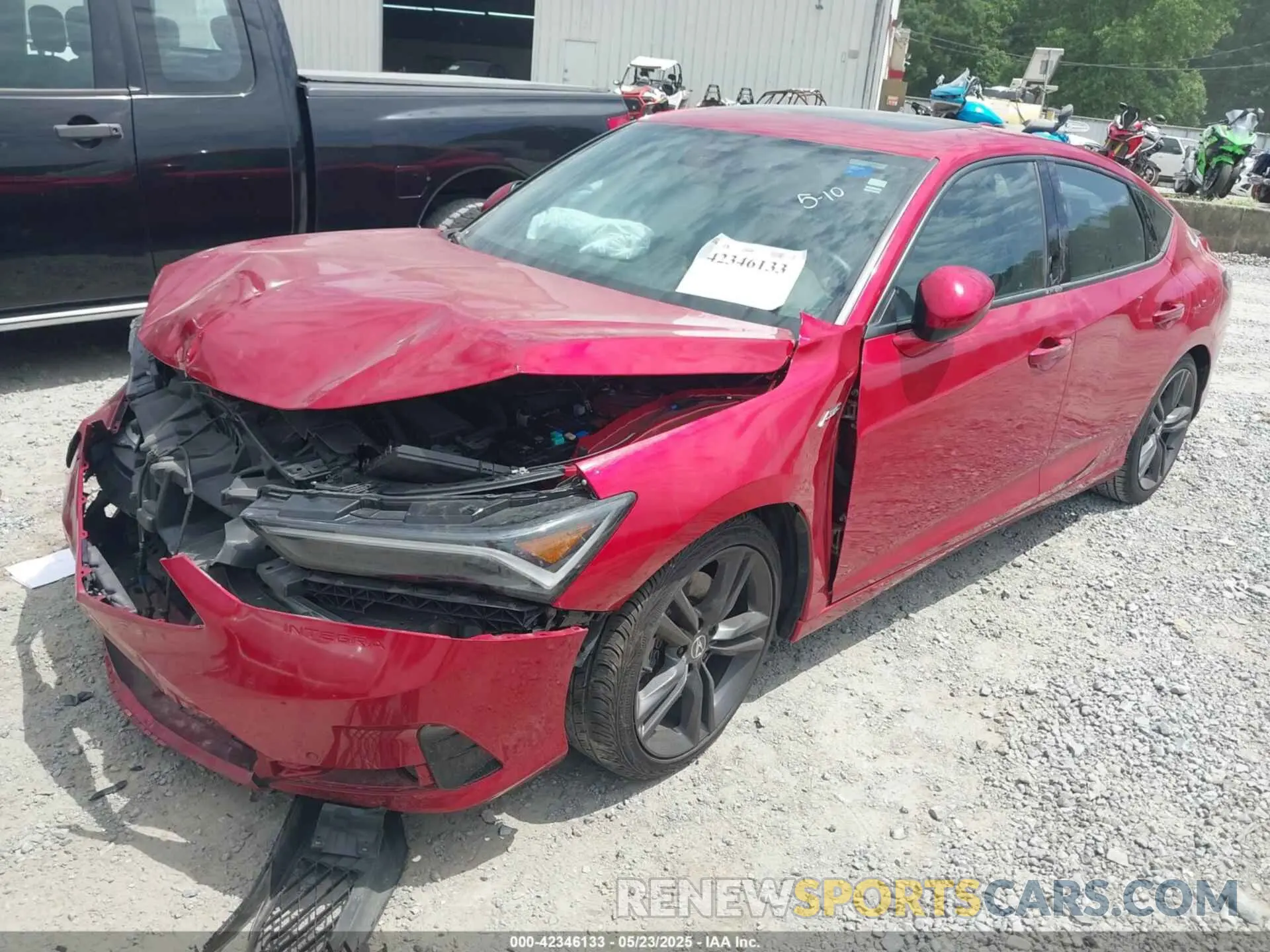 2 fotografías del automóvil dañado 19UDE4G70PA011308 ACURA INTEGRA 2023