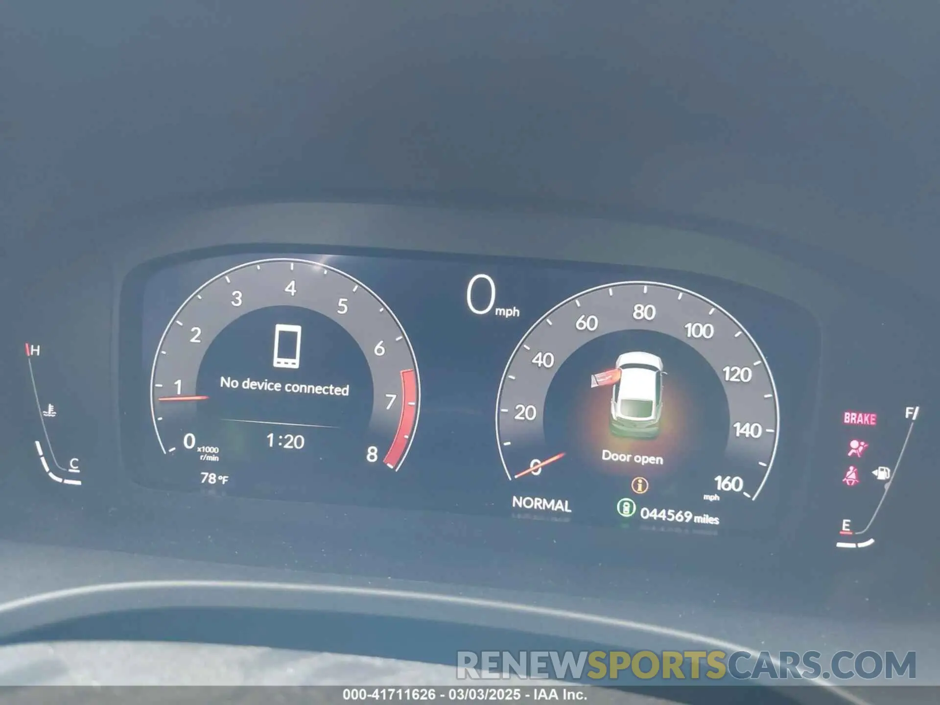 7 fotografías del automóvil dañado 19UDE4G78PA013002 ACURA INTEGRA 2023