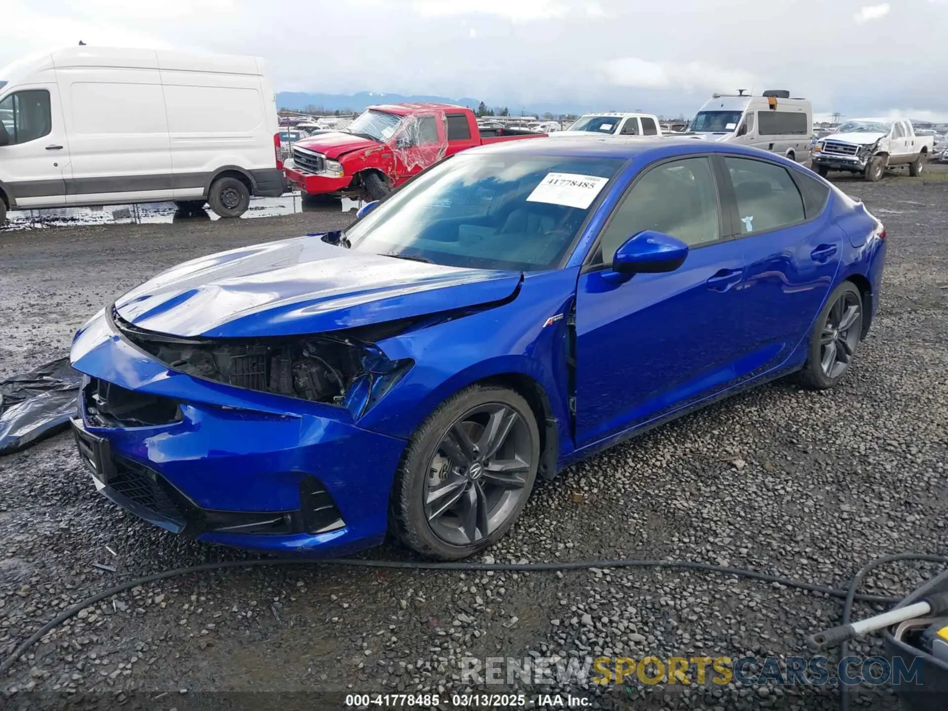 2 fotografías del automóvil dañado 19UDE4H31PA007411 ACURA INTEGRA 2023