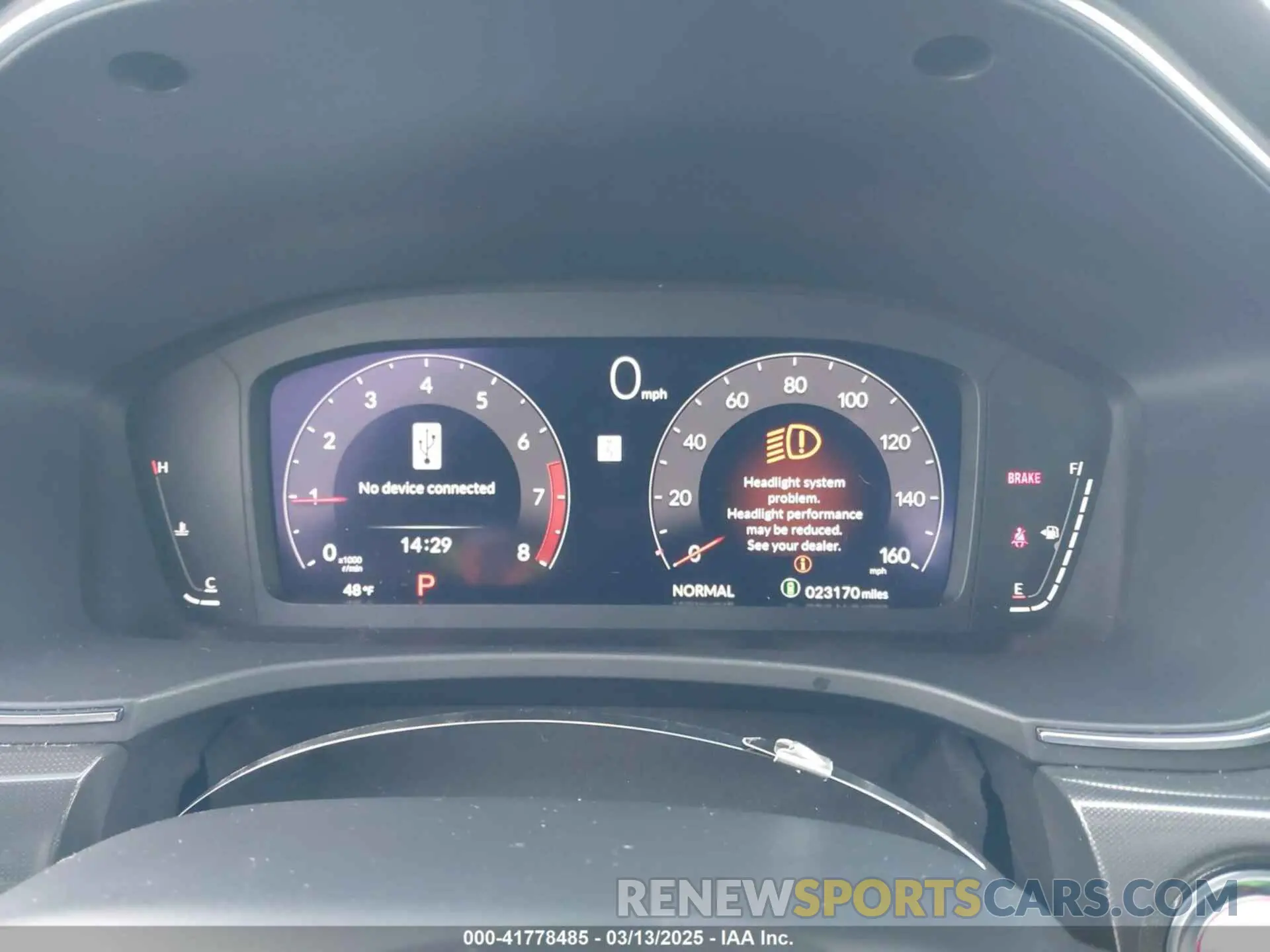 7 fotografías del automóvil dañado 19UDE4H31PA007411 ACURA INTEGRA 2023