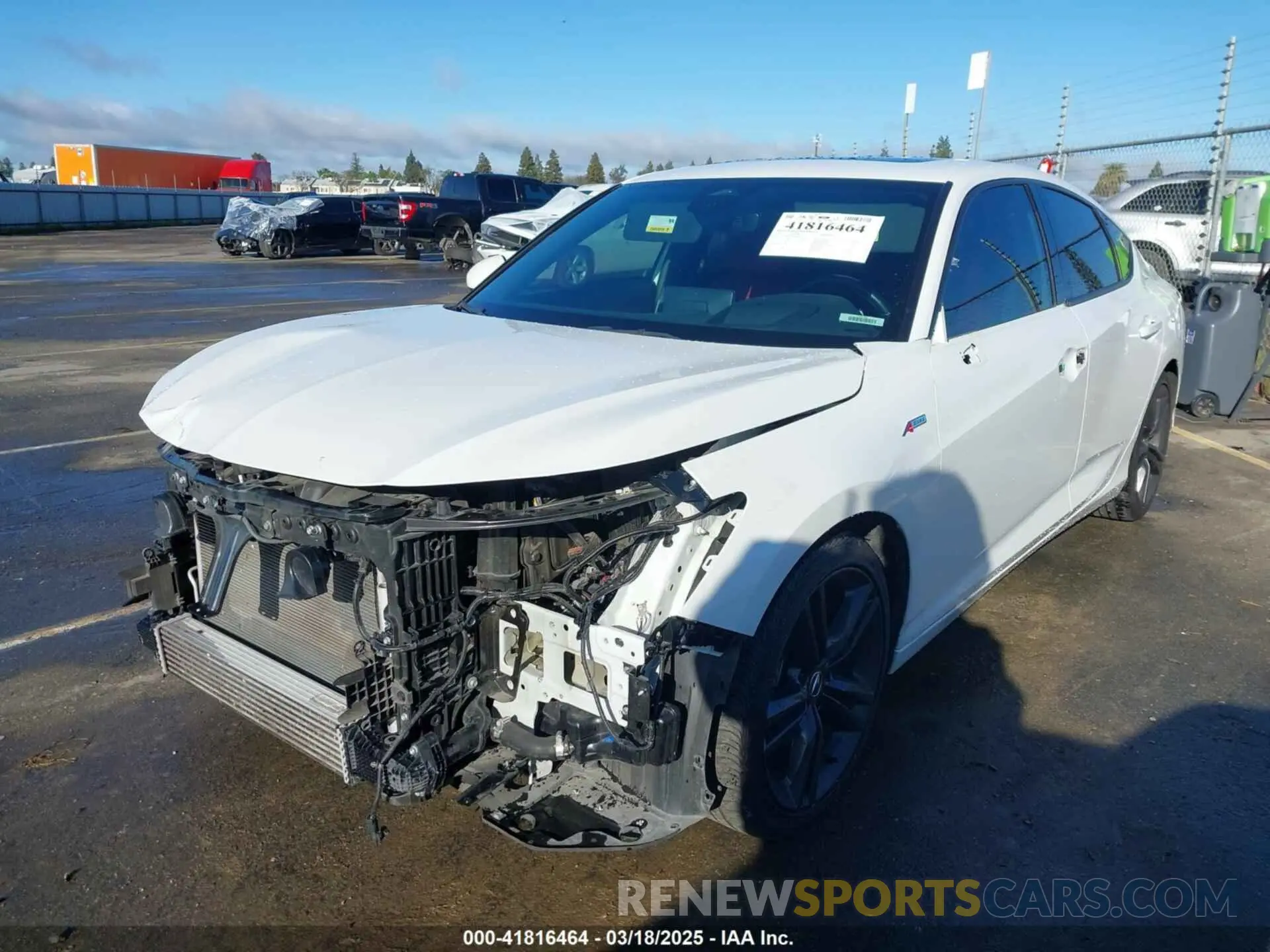 2 fotografías del automóvil dañado 19UDE4H66PA011805 ACURA INTEGRA 2023