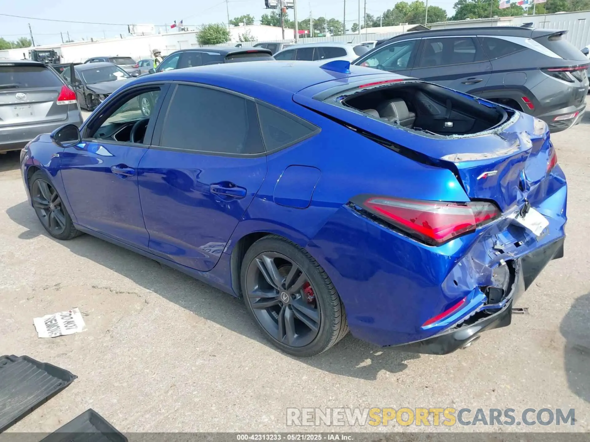 3 fotografías del automóvil dañado 19UDE4H67PA004247 ACURA INTEGRA 2023