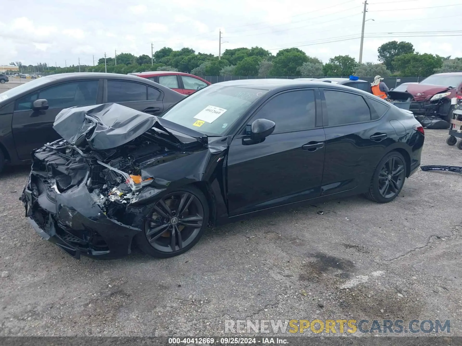 2 fotografías del automóvil dañado 19UDE4H38RA001916 ACURA INTEGRA 2024