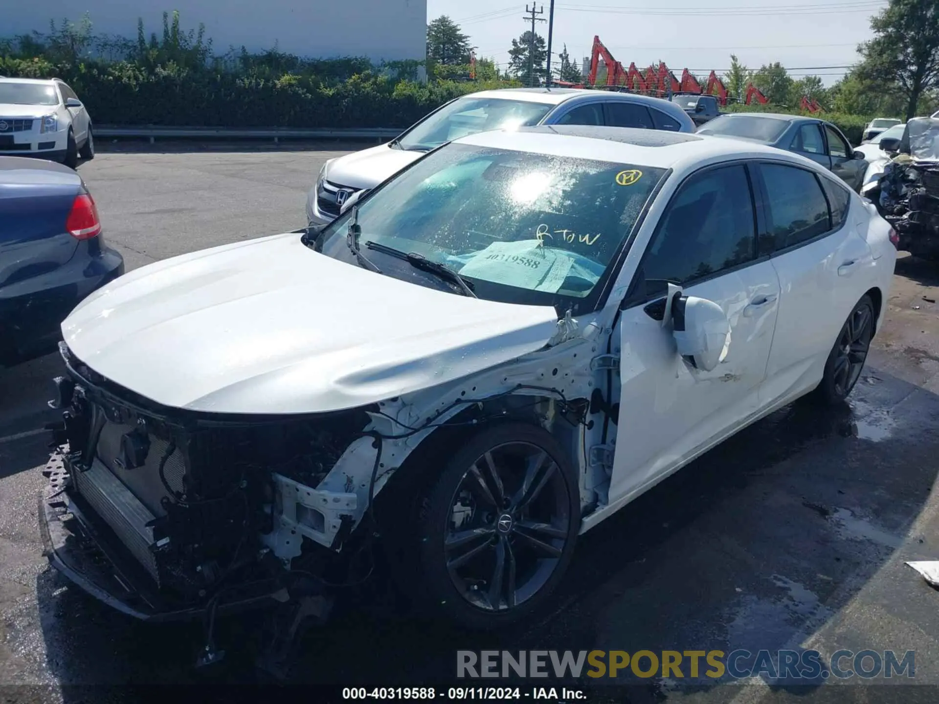 2 fotografías del automóvil dañado 19UDE4H62RA014283 ACURA INTEGRA 2024