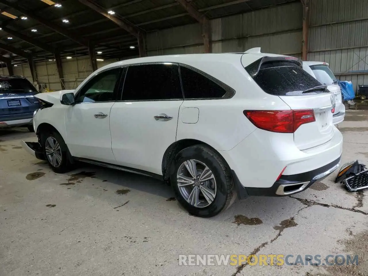 2 fotografías del automóvil dañado 5J8YD3H31KL012880 ACURA MDX 2019