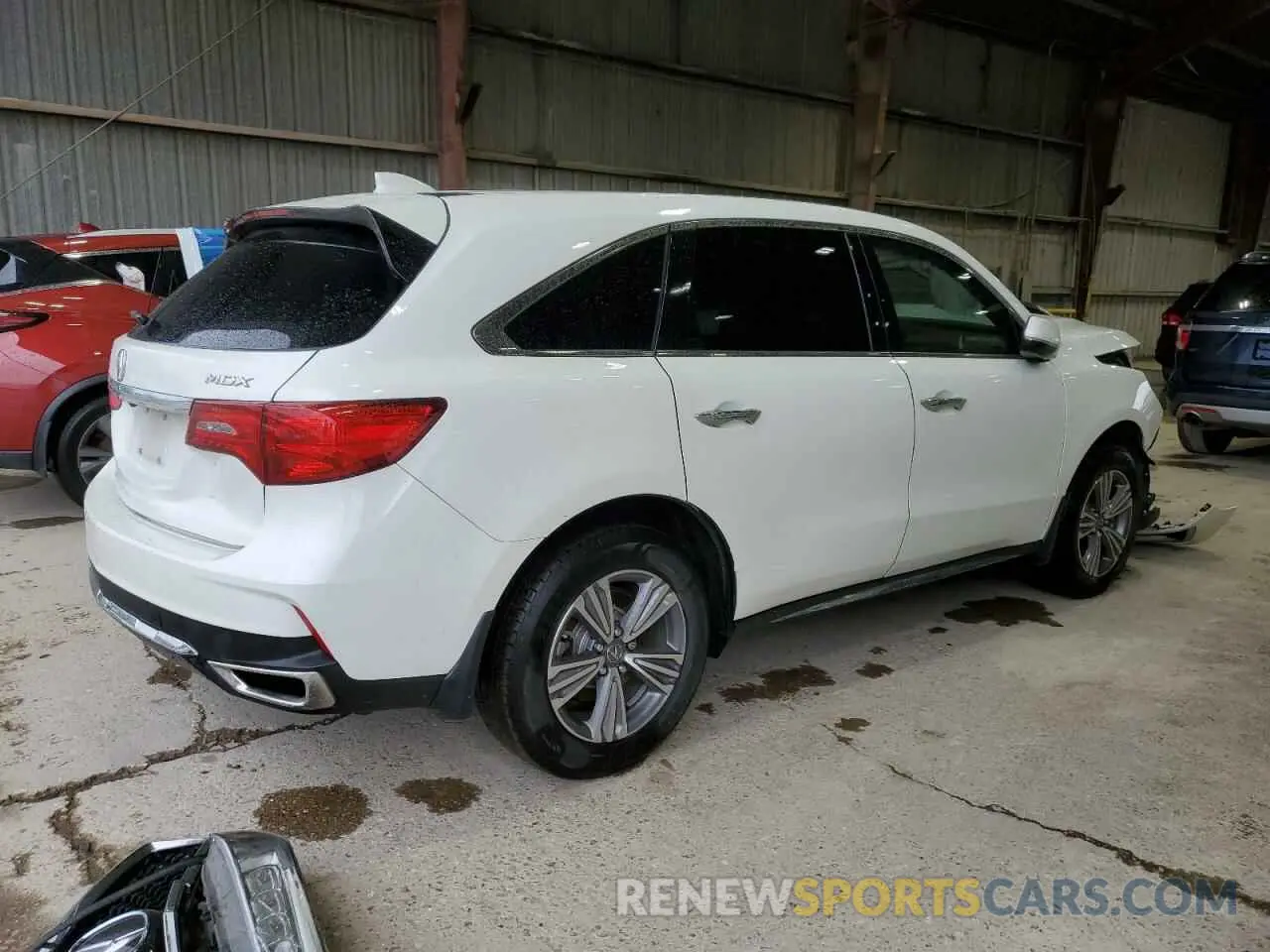 3 fotografías del automóvil dañado 5J8YD3H31KL012880 ACURA MDX 2019