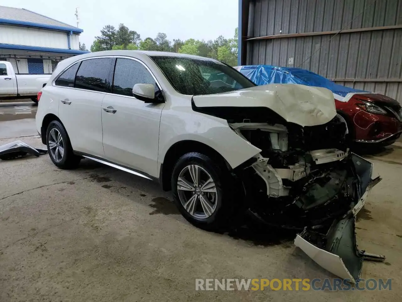 4 fotografías del automóvil dañado 5J8YD3H31KL012880 ACURA MDX 2019