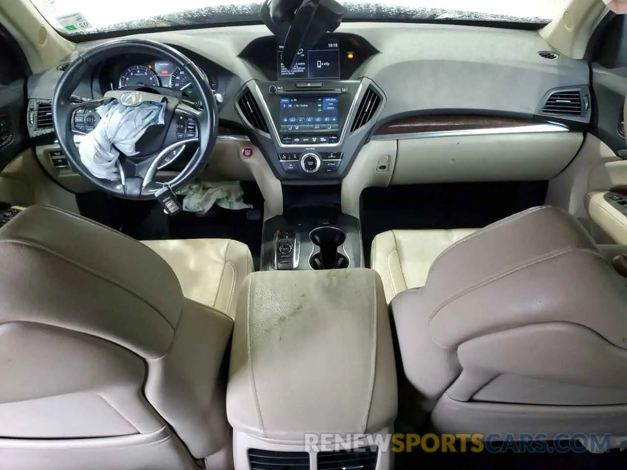 8 fotografías del automóvil dañado 5J8YD3H31KL012880 ACURA MDX 2019