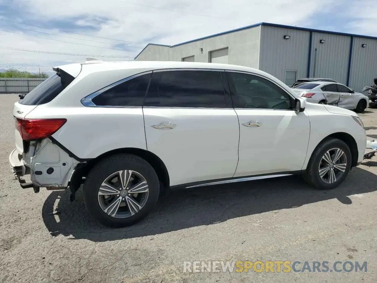 3 fotografías del automóvil dañado 5J8YD3H34KL008337 ACURA MDX 2019