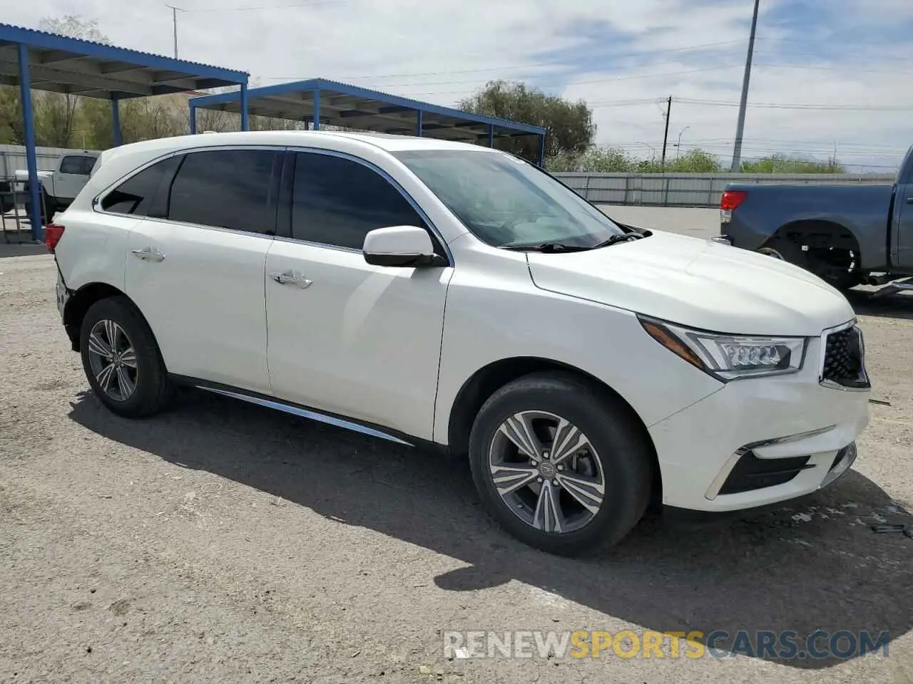 4 fotografías del automóvil dañado 5J8YD3H34KL008337 ACURA MDX 2019