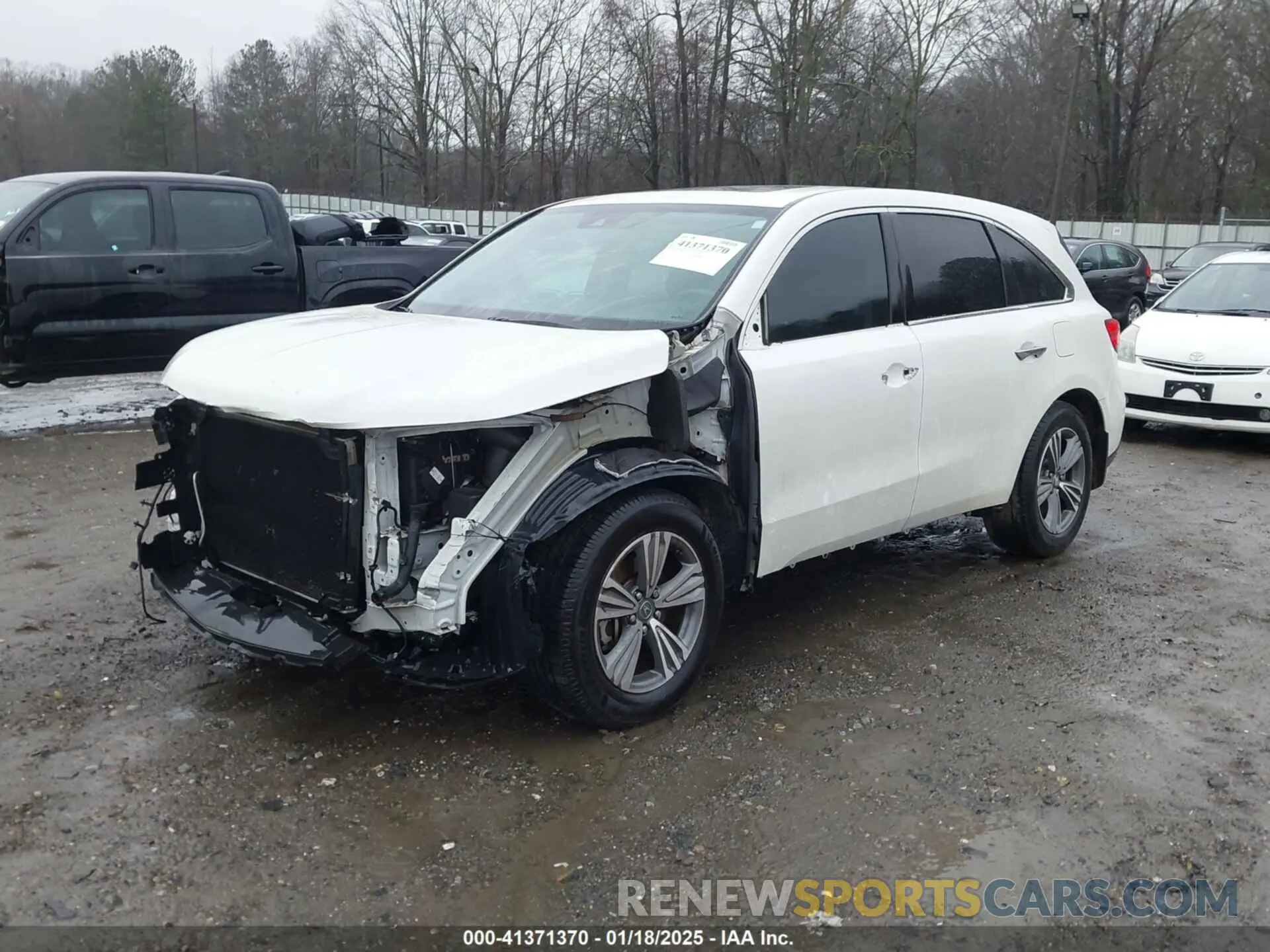 2 fotografías del automóvil dañado 5J8YD3H34KL008922 ACURA MDX 2019