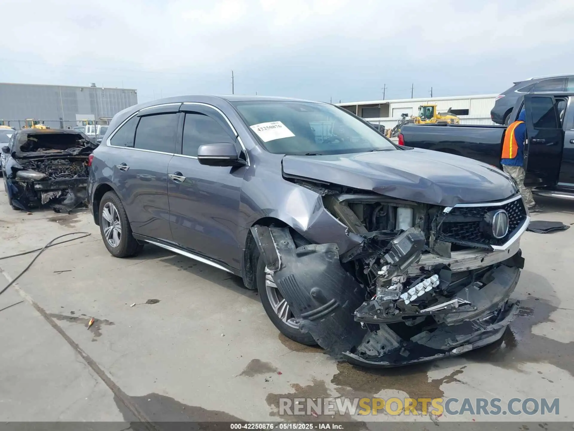 1 fotografías del automóvil dañado 5J8YD3H35KL012798 ACURA MDX 2019