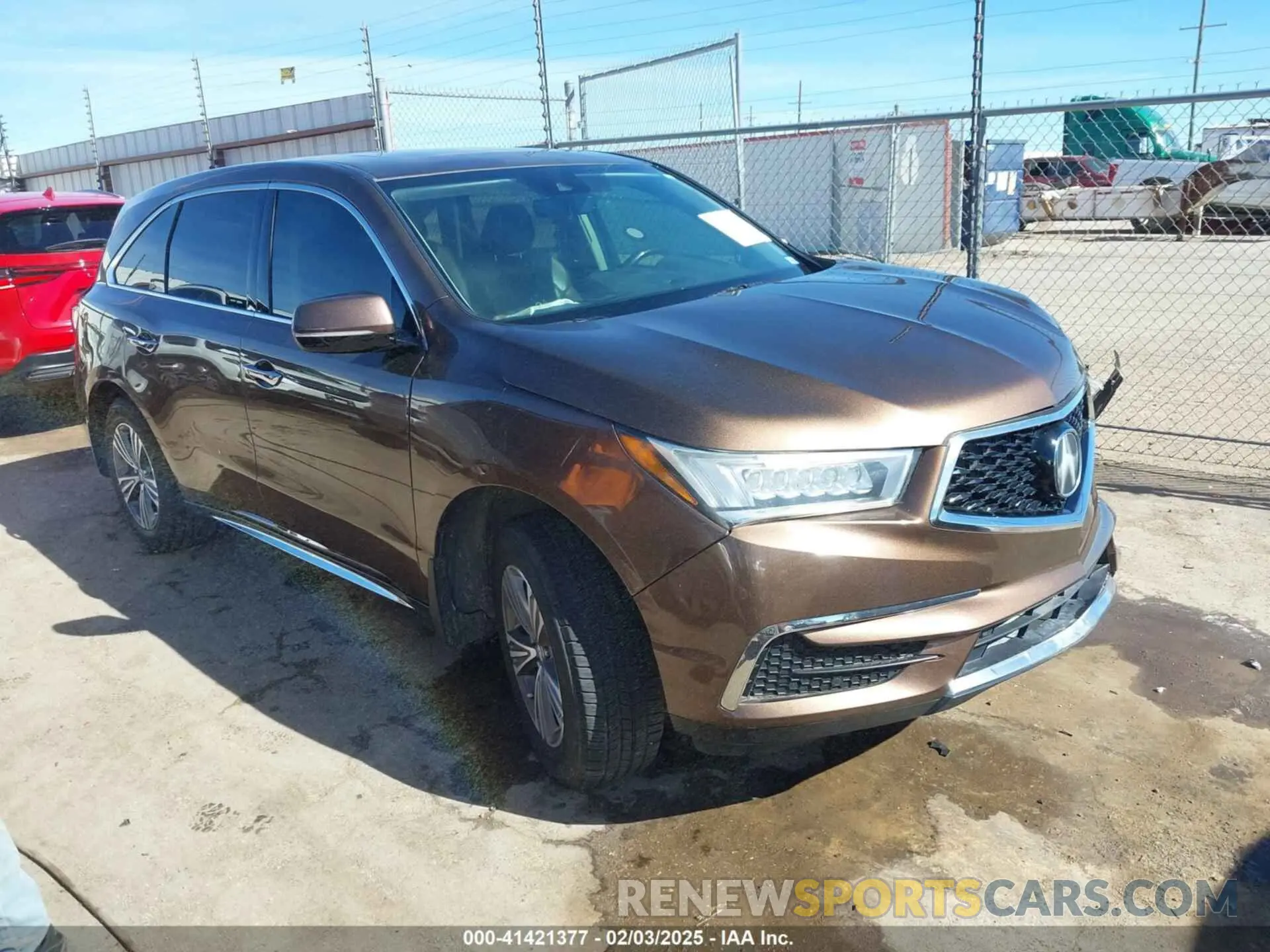 1 fotografías del automóvil dañado 5J8YD3H36KL001065 ACURA MDX 2019